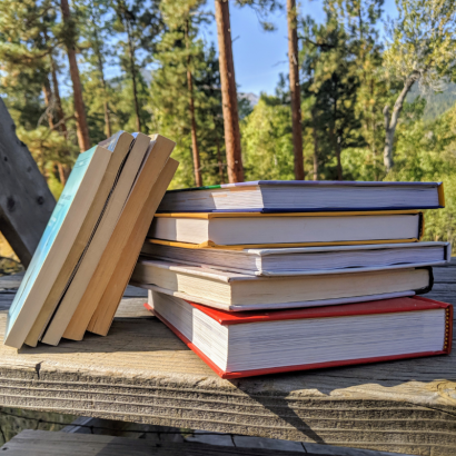Books and outdoors