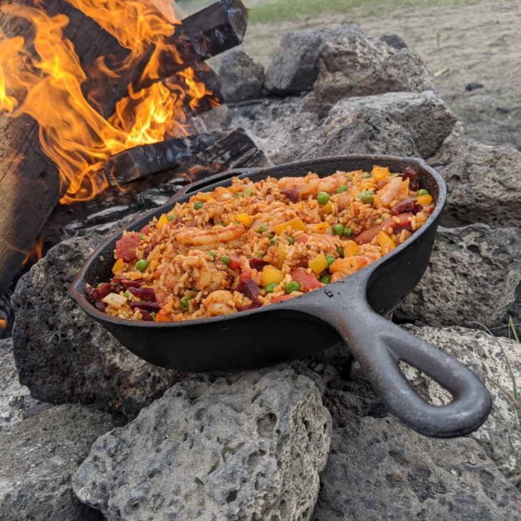 Taking advantage of the fire pit to season my cast iron pans for tomorrow's  camping feast. : r/castiron