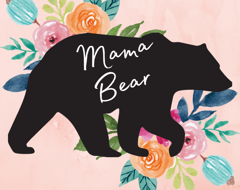 Mama Bear Watercolor